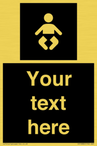 Custom information: black panel baby change